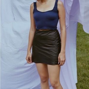 Urban Renewal Leather Mini Skirt